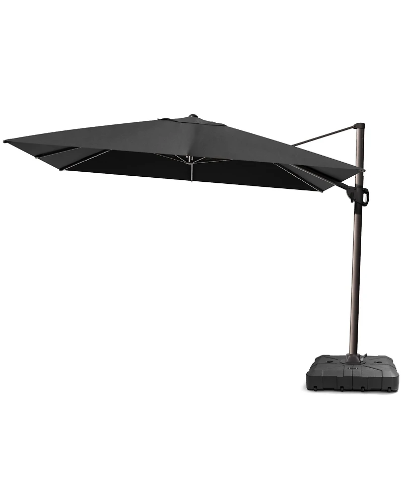 Pellebant Outdoor Patio 9X12Feet Aluminum Cantilever Umbrella with Wheel Base