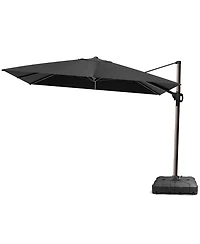 Pellebant Outdoor Patio 9X12Feet Aluminum Cantilever Umbrella with Wheel Base