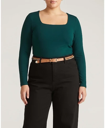 Universal Standard Plus Agatha Liquid Jersey Top