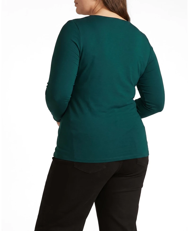 Universal Standard Plus Agatha Liquid Jersey Top