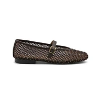 Charles David Womens Westa Flat Dress Shoe Mesh Rhinestones