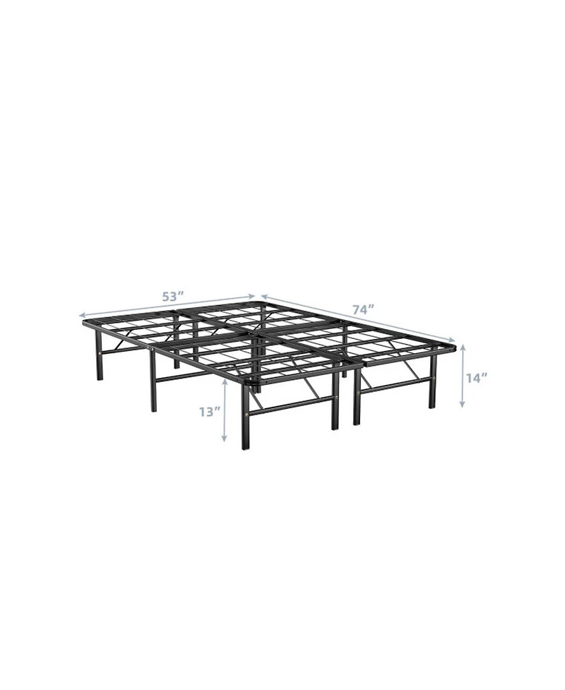 Gouun Full Size Foldable Metal Platform Bed with Tool-Free Assembly
