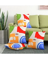 Gouun 18-Inch Square Throw Pillows with Removable Velvet Covers