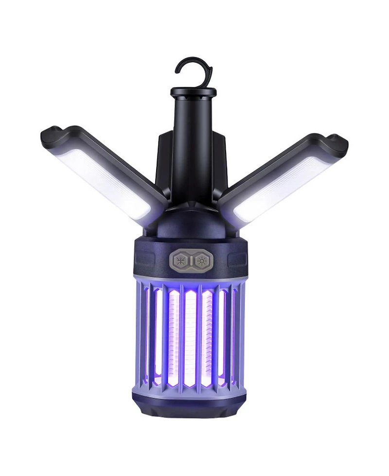 Gouun Outdoor Bug Zapper with Foldable Camping Lantern, Usb-c Rechargeable