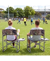 Gouun Lightweight Folding Camping Chair with Side Table and Cup Holder