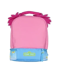 Sesame Street Abby Cadabby Face Kids Girls Cute Dual Compartment Insulated Lunch Box Pail Tote Bag 10"