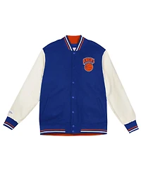 Mitchell & Ness Preschool Blue New York Knicks Varsity Heavyweight Full-Snap Jacket
