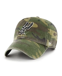'47 Brand Men's Camo San Antonio Spurs Clean Up Adjustable Hat