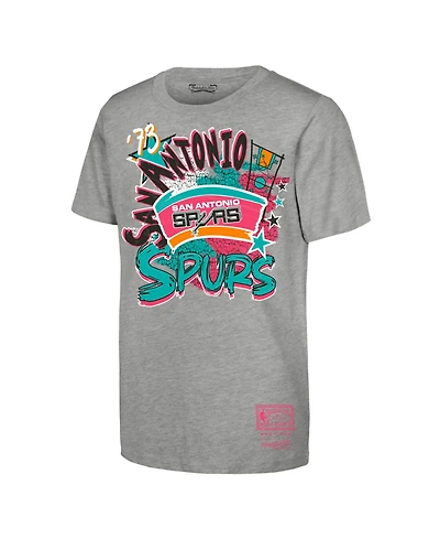 Mitchell & Ness Toddler Heather Gray San Antonio Spurs Play by T-Shirt