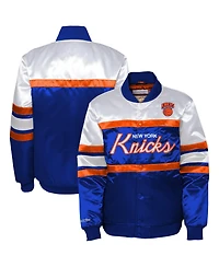 Mitchell & Ness Toddler Blue New York Knicks Head Coach Satin Full-Snap Jacket