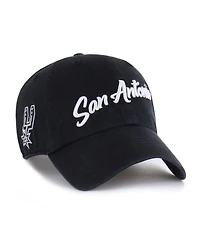'47 Brand Men's Black San Antonio Spurs Sure Shot Clean Up Adjustable Hat