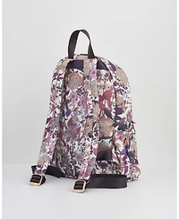 Fable England Women's Deco Blooms Large Blackberry Backpack