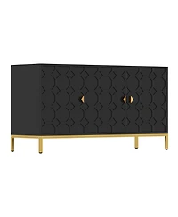 Clihome Freestanding Storage Cabinet 3-Door Accent