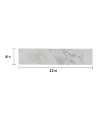 Sillysis 31/37/43 Inch Sintered Stone Bathroom Vanity Top with Rectangular Undermount Sink, 4 Inch Backsplash