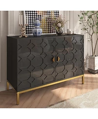 Clihome Freestanding Storage Cabinet 2-Door Accent Cabinet