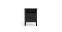 Lucky One 18"W Fluted Nightstand with 2-Drawer (Set of 2)