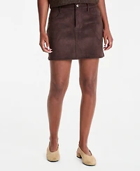 And Now This Women's Faux-Suede Mini Skirt, Macy's Exclusive