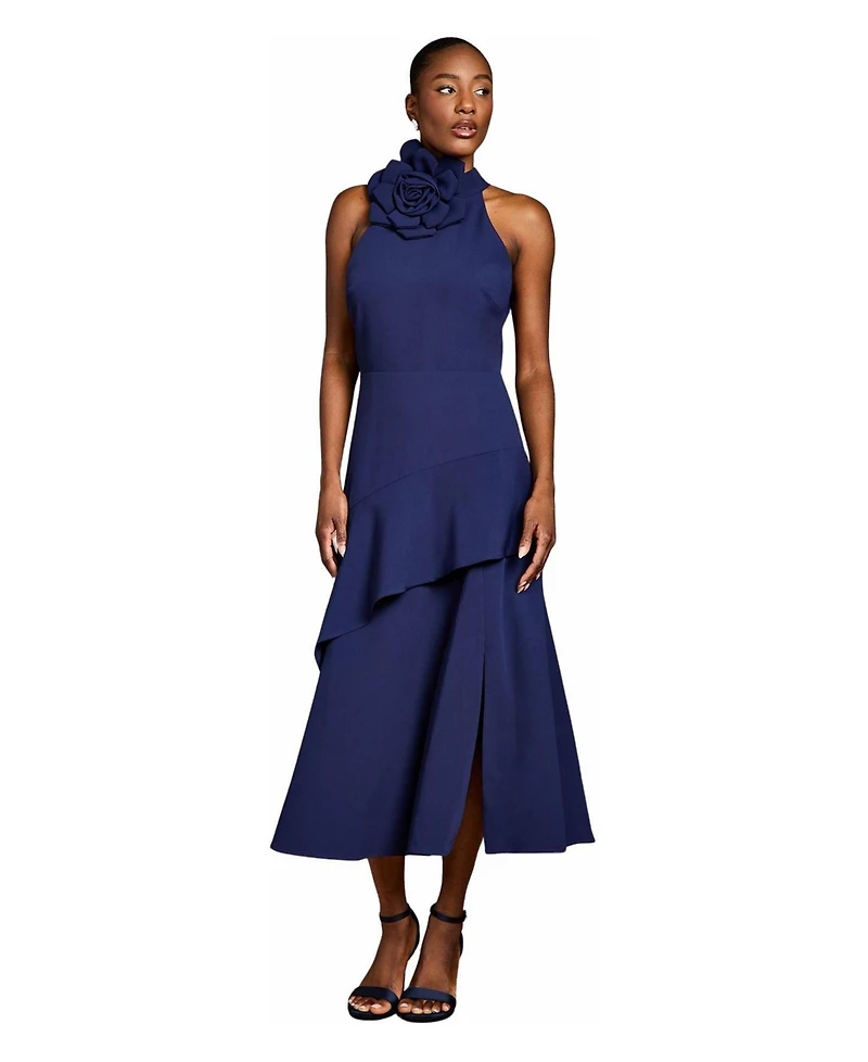 Coast Women's Corsage High Neck Midi Dress