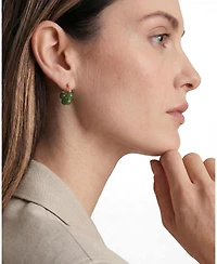 seree Fay - Beaded Jade Hoop Earrings
