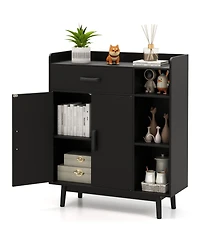 Slickblue Free-Standing Floor Storage Cabinet with 1 Drawer