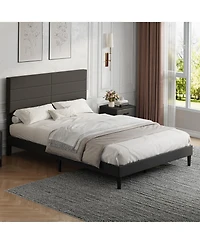 homfan Upholstered Platform Bed Frame