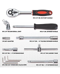 Xdovet Socket Ratchet Wrench Tool Set Metric Extension Bar