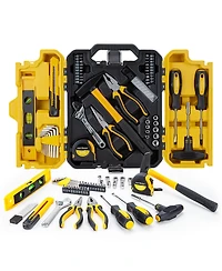 Xdovet Home Tool Kit Hand Set With Plastic Toolbox For Repair Diy