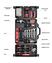 Xdovet 147-Piece Tool Set Home Repair Kit with Storage Box Adjustable Wrench Pliers