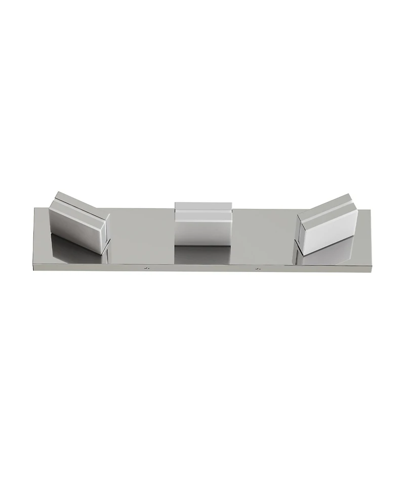 Midola Modern Chrome Led Vanity Light, 3-Lights Wall Sconce for Bathroom and Mirror, Sleek Minimalist Design, Energy-Efficient, Easy to Install