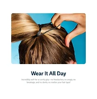 Gimme Beauty Low Profile Hair Bands - Gentle, No-Snag Elastic Ties for Fine and Thick Locks