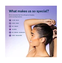 Gimme Beauty Thick Hair Extra Stretch Bands - Patent-Pending Design for Maximum Hold