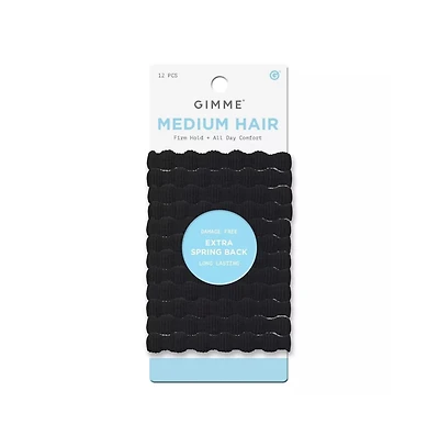 Gimme Beauty Spring Back Hair Bands - No-Snag Elastic Bands for Medium Hair - Gentle Ponytail Holders