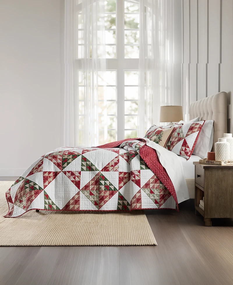 Charter Club Jolly Plaids Quilted 3-Piece Quilt Set, Full/Queen, Macy's Exclusive