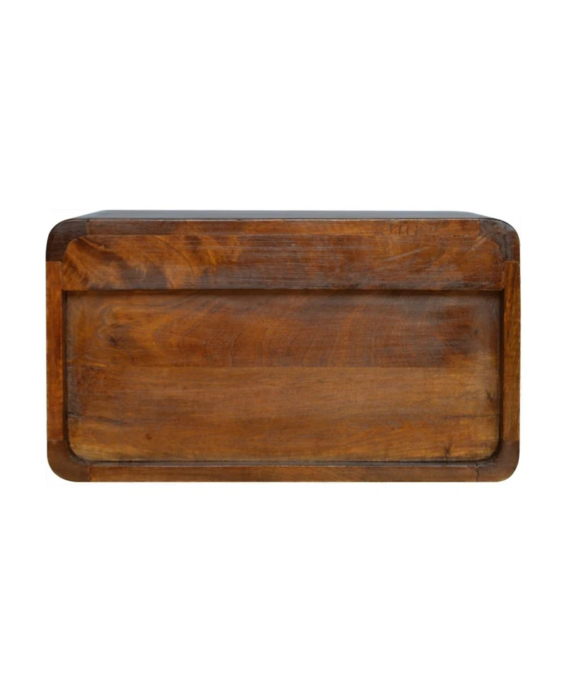 HomeRoots 18" Solid Wood Floating Nightstand