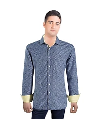 Elie Balleh Men's Slim Fit Floral Button-Down Shirt