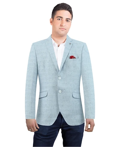 Elie Balleh Men's Slim Fit Solid Blazer Sports Coat