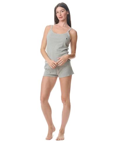 Polo Ralph Lauren Women's Cotton Cami Top & Shorts, 2-Piece Pajama Set