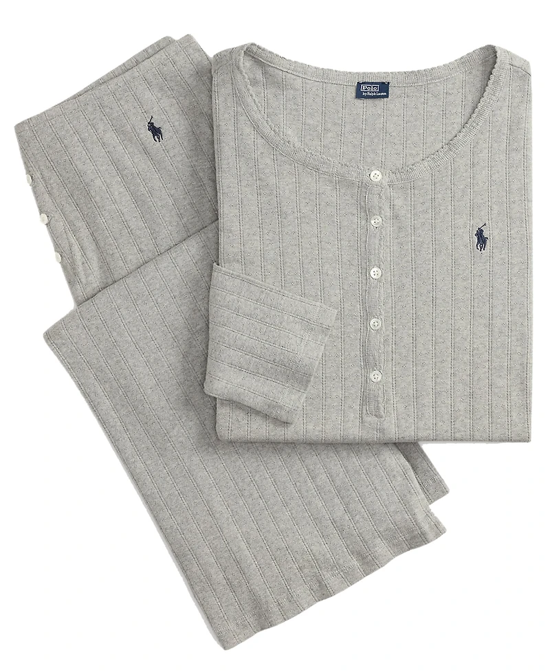 Polo Ralph Lauren Women's Cotton Top & Pants, 2-Piece Pajama Set