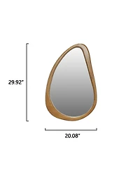 Laoties 20" x 30" Irregular Wall Mirror, Modern Teardrop Decorative Accent Mirror for Living Room and Entryway