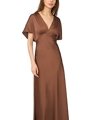 CeCe Women's V-Neck Dolman Sleeve Maxi Dress