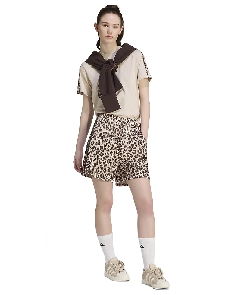adidas Women's Seasonal Essentials Animal Print Shorts