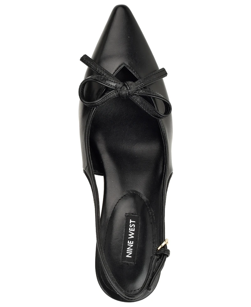 Nine West Women's Lyrical Bow Kitten Heel Pumps