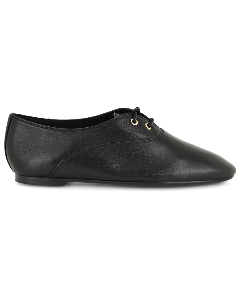 Nine West Women's Jazzy Leather Lace-Up Oxford Flats