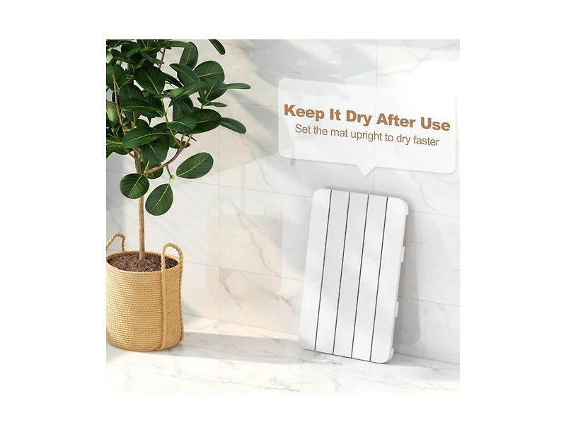 Waterproof Hips Spa Shower Mat for Bathroom with Non Slip Foot Pads