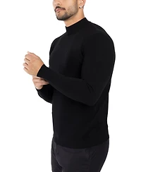 X-Ray Men's Basice Mock Neck Midweight Pullover Sweater