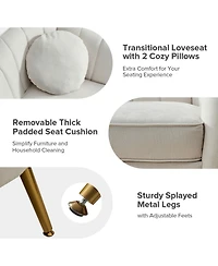 Hulala Home Sidwell Upholstered 64.6'' Loveseat