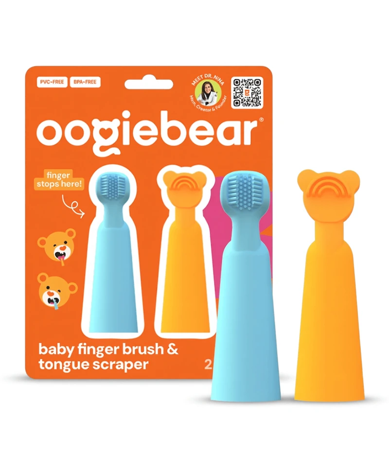 oogiebear Fingerbrush Tongue Scraper