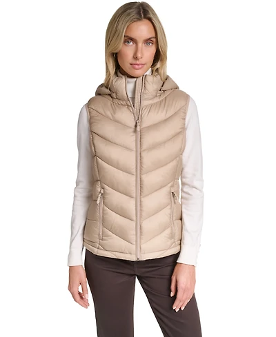 Charter Club Women's Packable Hooded Puffer Vest