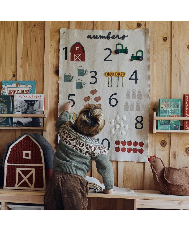 Lorena Canals Wall Hanger Farm Numbers