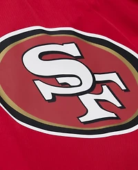 Mitchell & Ness Men's Scarlet San Francisco 49ers Coaches Full-Snap Hooded Windbreaker Jacket